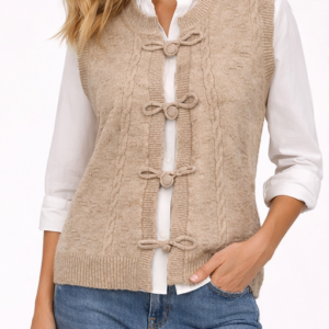 Cream CRSamira Vest kamizelka dzianinowa Oat Melange rozmiar M/L