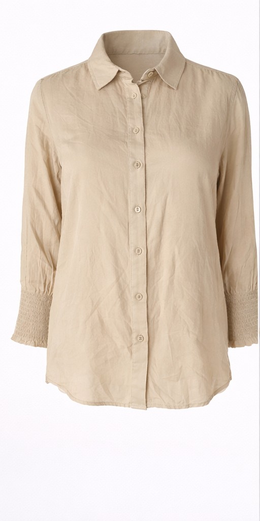 Koszula damska Cream NolaCR Shirt beżowa rozmiar 38 - obrazek 2