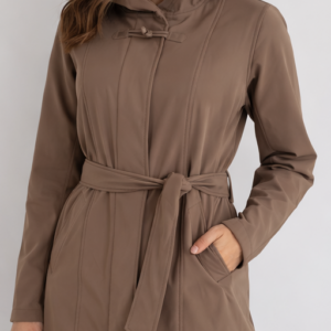 Kurtka damska Cream CRPeppi Softshell Jacket Walnut z kapturem rozmiar 38