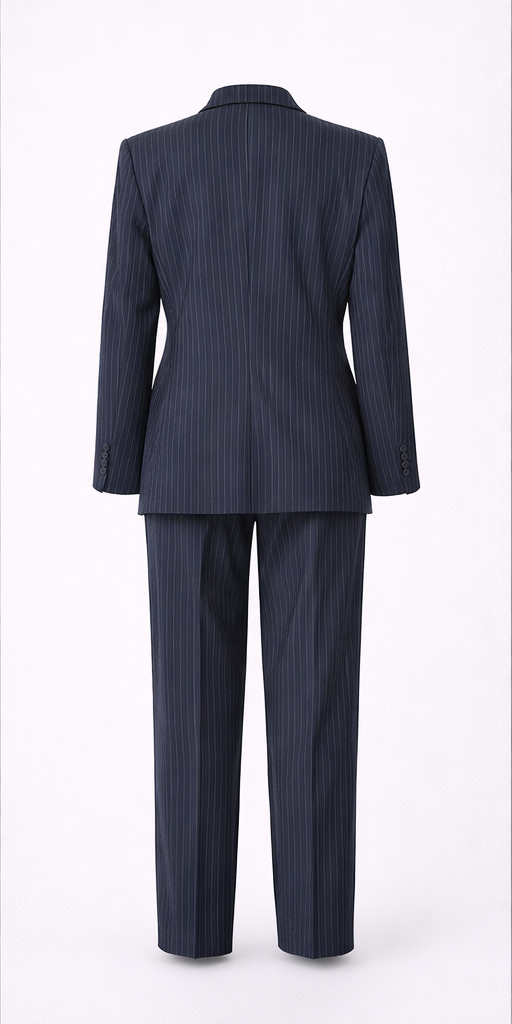 Garnitur damski Cream CRLorreille Navy Blazer w paski komplet rozmiar 38 - obrazek 3
