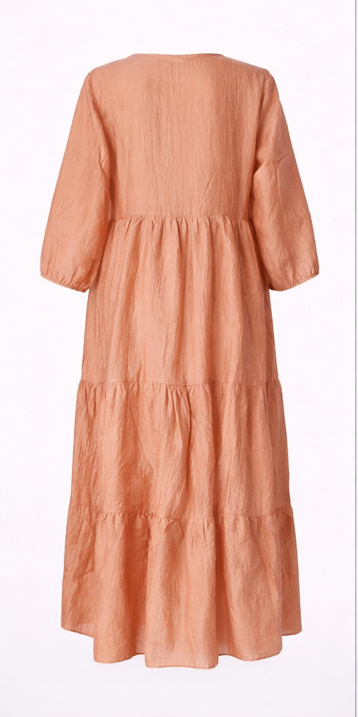 Sukienka Cream CRLinda Dress brzoskwiniowa 80% poliester 20% wiskoza r. 38 - obrazek 3