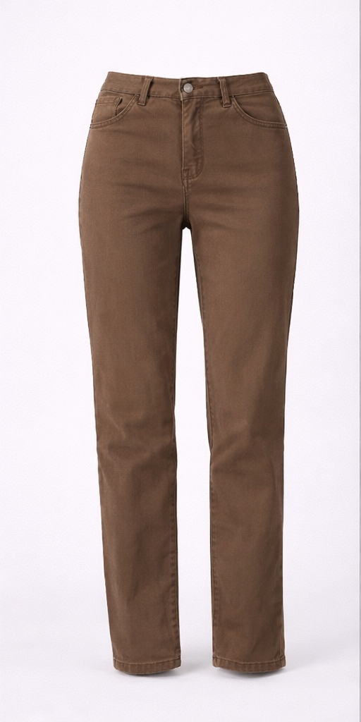 Spodnie damskie Cream CRSophia LP Straight Twill Coco Fit Cocoa Cr rozmiar 29/32 - obrazek 2