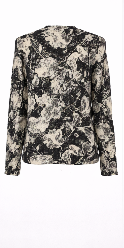 Cream CKBitten Pullover sweter damski czarno-biały rozmiar M - obrazek 3