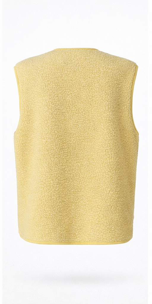 Kamizelka teddy CUCatina Teddy Waistcoat żółta Lemon Meringue rozmiar M - obrazek 3