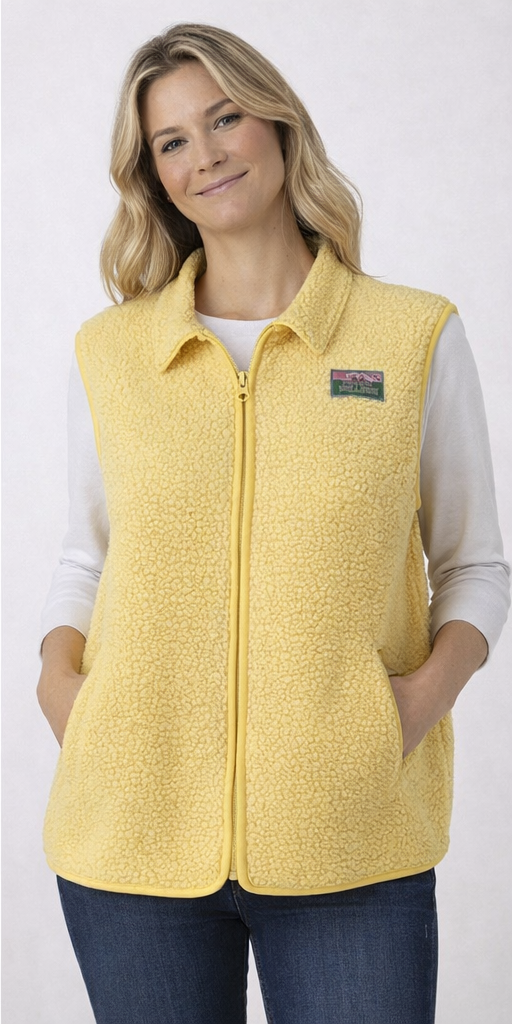 Kamizelka teddy CUCatina Teddy Waistcoat żółta Lemon Meringue rozmiar M