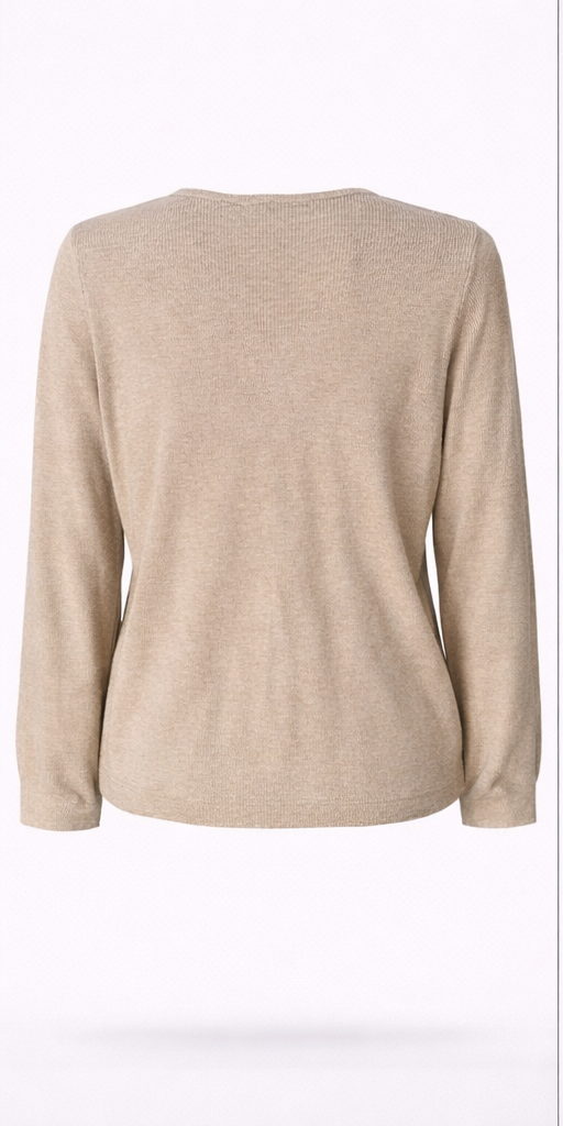 Bluzka damska Cream CRDela Knit Blouse Oat Melange rozmiar M - obrazek 3