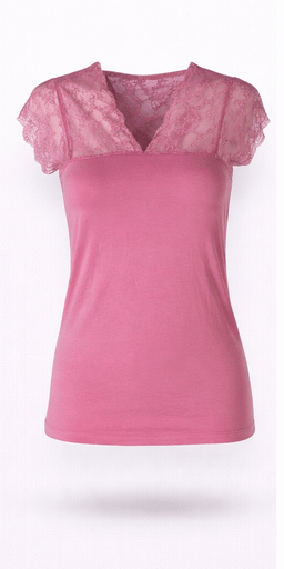 Bluzka damska koronkowa Culture CUPoppy Lace Top różowa M