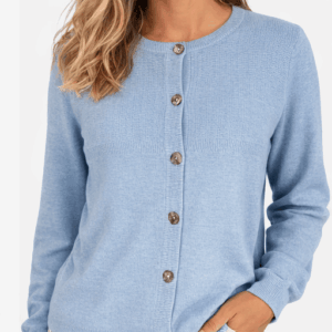 Kardigan damski Cream CRDela Cardigan Cashmere Blue Mel rozmiar M