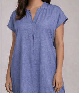 Sukienka lniana Culture CUarlettty Dress Powder Blue M