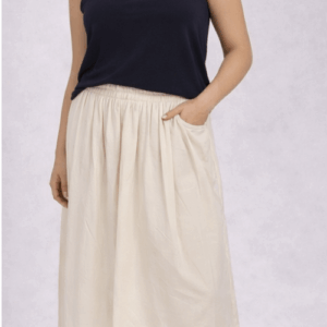 Spódnica Culture Hilde TT Skirt XL beżowa SandShell plisowana midi