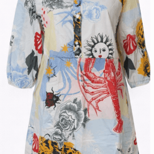 Sukienka Culture CUashmo Olena Short Dress wzór multikolor M